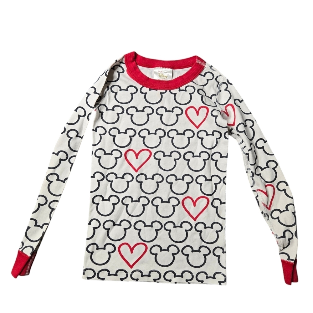 Hanna Andersson Disney Mickey Mouse Print Pajama Top 6-7‎